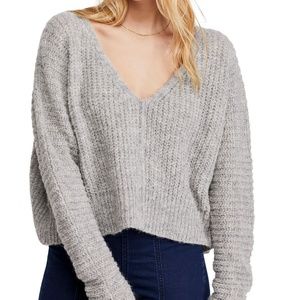 Free People Moonbean V-Neck Sweater Size Small